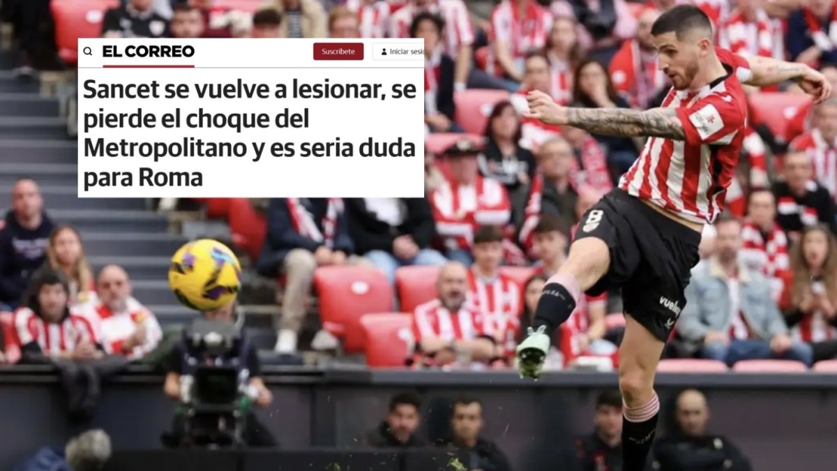 El Correo no descarta que Sancet esté recuperado la semana que viene El Correo no descarta que Sancet esté recuperado la semana que viene