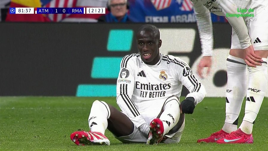 Ferland Mendy cae lesionado ante el Atlético de Madrid Ferland Mendy cae lesionado ante el Atlético de Madrid