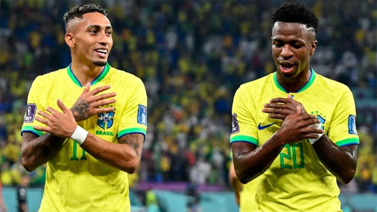 Raphinha y Vinicius Jr dan la victoria a Brasil ante la Colombia de James Raphinha y Vinicius Jr dan la victoria a Brasil ante la Colombia de James