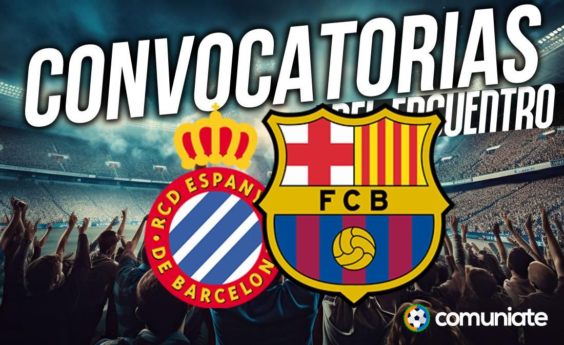 Jugadores convocados para el partido Espanyol y Barcelona. Jornada 36. Jugadores convocados para el partido Espanyol y Barcelona. Jornada 36.