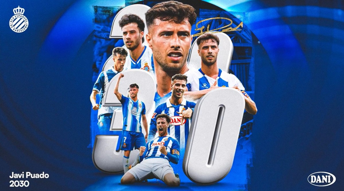 Javi Puado demuestra su amor por el Espanyol y renueva hasta 2030 Javi Puado demuestra su amor por el Espanyol y renueva hasta 2030