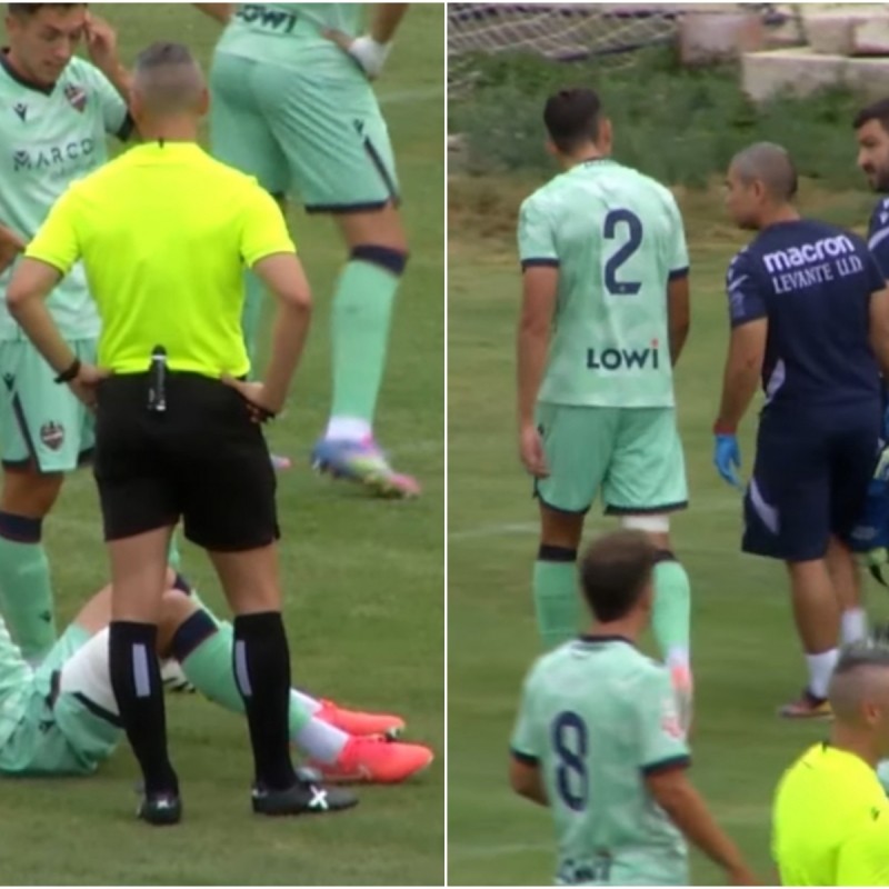 Matías Moreno cae lesionado en su debut con el Levante Matías Moreno cae lesionado en su debut con el Levante