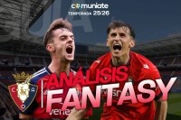 Guía Fantasy de la plantilla, alineación tipo y recomendables de CA Osasuna temporada 25/26. 1° parón de selecciones. Guía Fantasy de la plantilla, alineación tipo y recomendables de CA Osasuna temporada 25/26. 1° parón de selecciones.