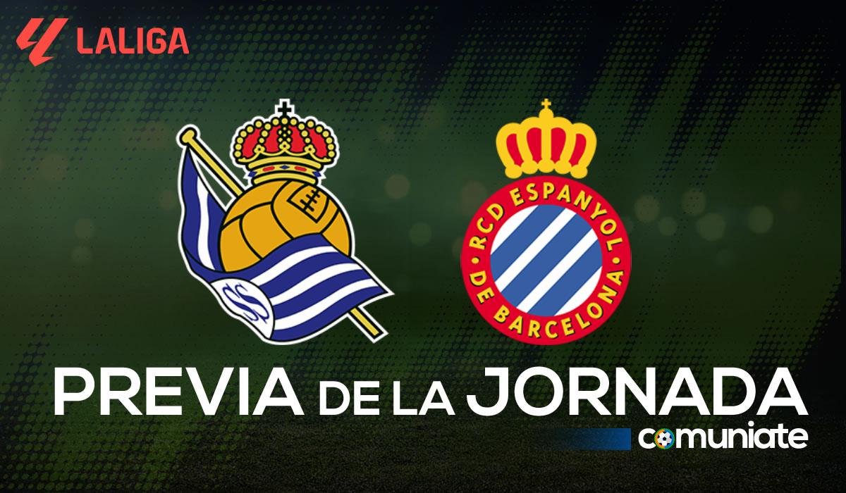Previa, alineaciones probables y consejos fantasy del Real Sociedad - Espanyol. Jornada 2 de LaLiga.