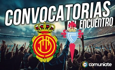 Jugadores convocados para el partido Mallorca y Celta. Jornada 2.