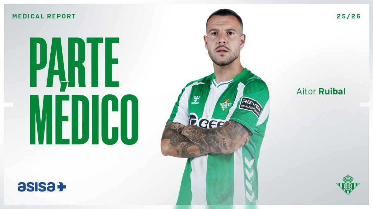 Parte médico oficial y tiempo de baja de Aitor Ruibal