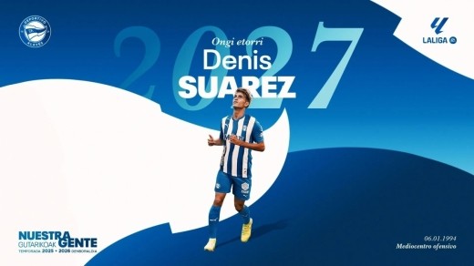 El Alavés hace oficial el fichaje de Denis Suárez