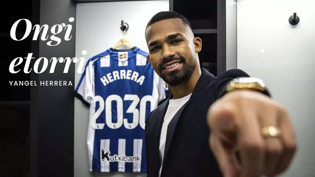 La Real Sociedad hace oficial el fichaje de Yangel Herrera La Real Sociedad hace oficial el fichaje de Yangel Herrera