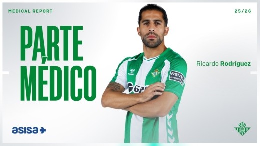 Parte médico oficial y tiempo de baja de Ricardo Rodríguez