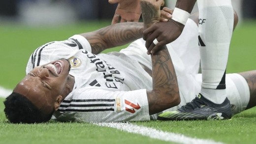 Militao cae lesionado del tobillo ante el Atlético de Madrid