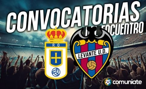 Jugadores convocados para el partido Oviedo y Levante. Jornada 8.