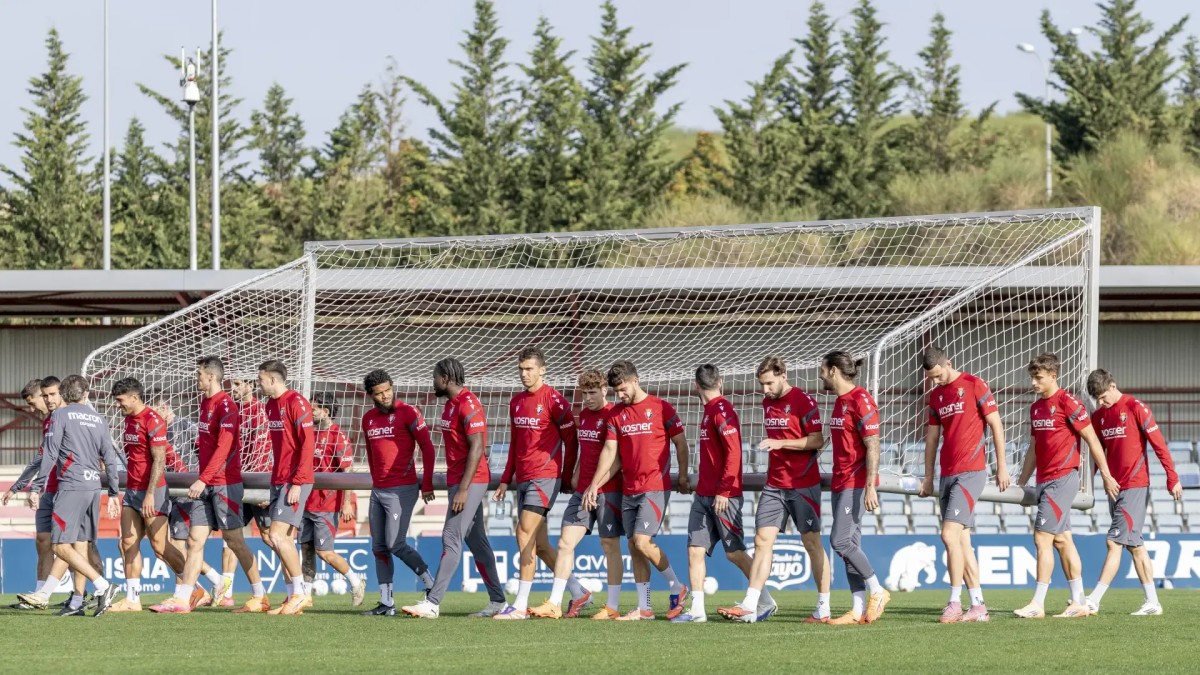 Entrenamiento Osasuna: Juan Cruz abandona la sesión Entrenamiento Osasuna: Juan Cruz abandona la sesión