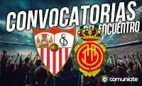 Jugadores convocados para el partido Sevilla y Mallorca. Jornada 9.