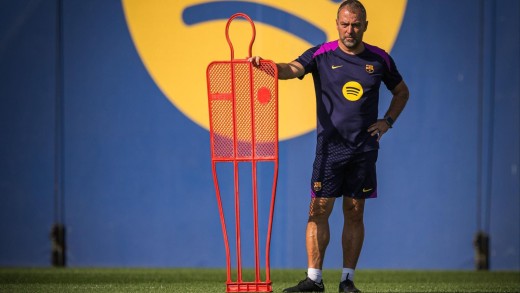 Hansi Flcik ensayó once en la sesión de ayer ¿Lamine, Fermín y Cubarsí titulares?