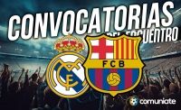 Jugadores convocados para el partido Real Madrid y Barcelona. Jornada 10. Jugadores convocados para el partido Real Madrid y Barcelona. Jornada 10.