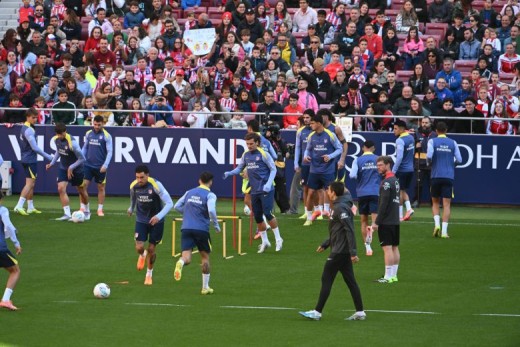 Simeone ensaya once en la sesión previa al encuentro ante el Betis