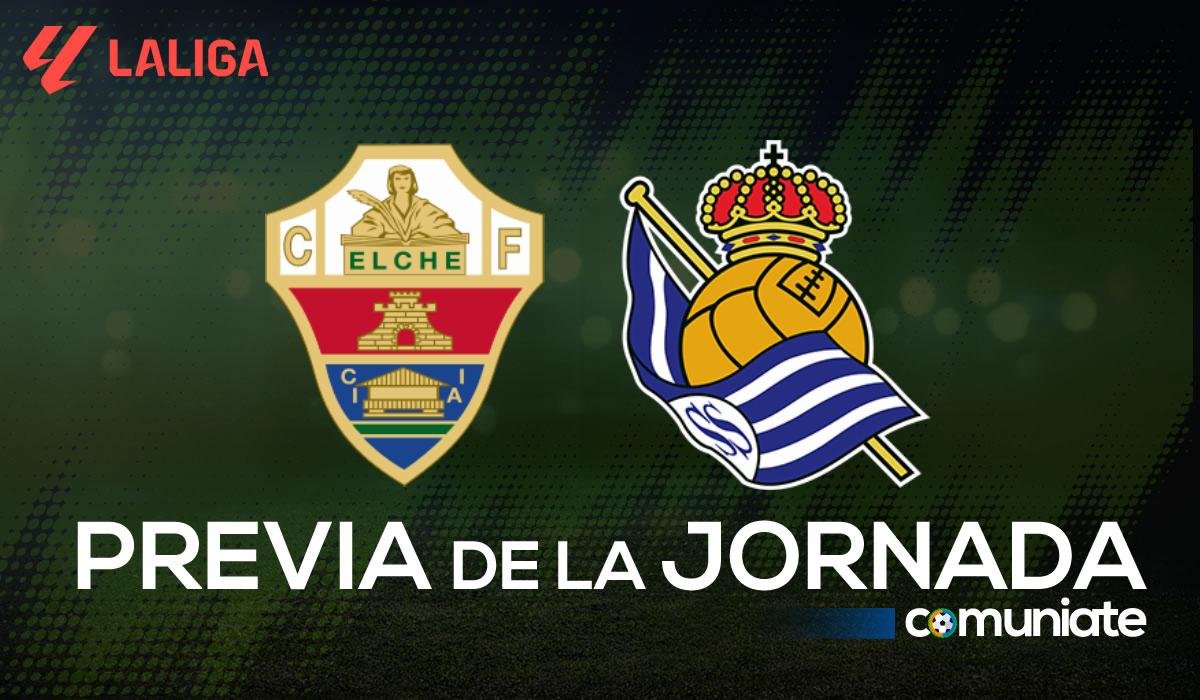 Elche - Real Sociedad. Previa, alineaciones probables y consejos fantasy. Jornada 12 de LaLiga.