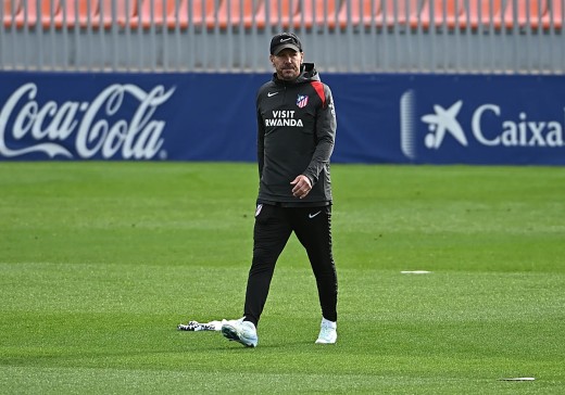 Simeone ensaya once para enfrentarse al Getafe ya con todos los internacionales Simeone ensaya once para enfrentarse al Getafe ya con todos los internacionales