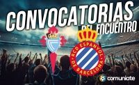 Jugadores convocados para el partido Celta y Espanyol. Jornada 14. Jugadores convocados para el partido Celta y Espanyol. Jornada 14.