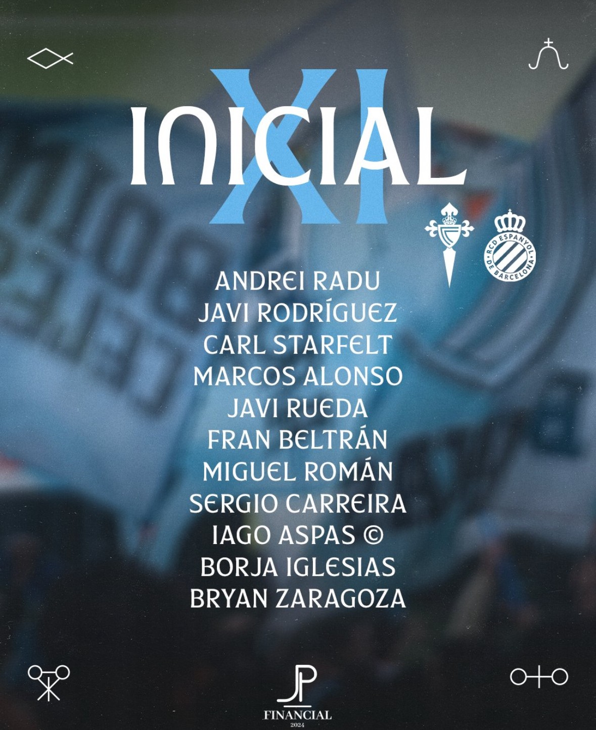 Alineaciones confirmadas del Celta - Espanyol ¡Las rotaciones de Giráldez y Edu Expóstio suplente!