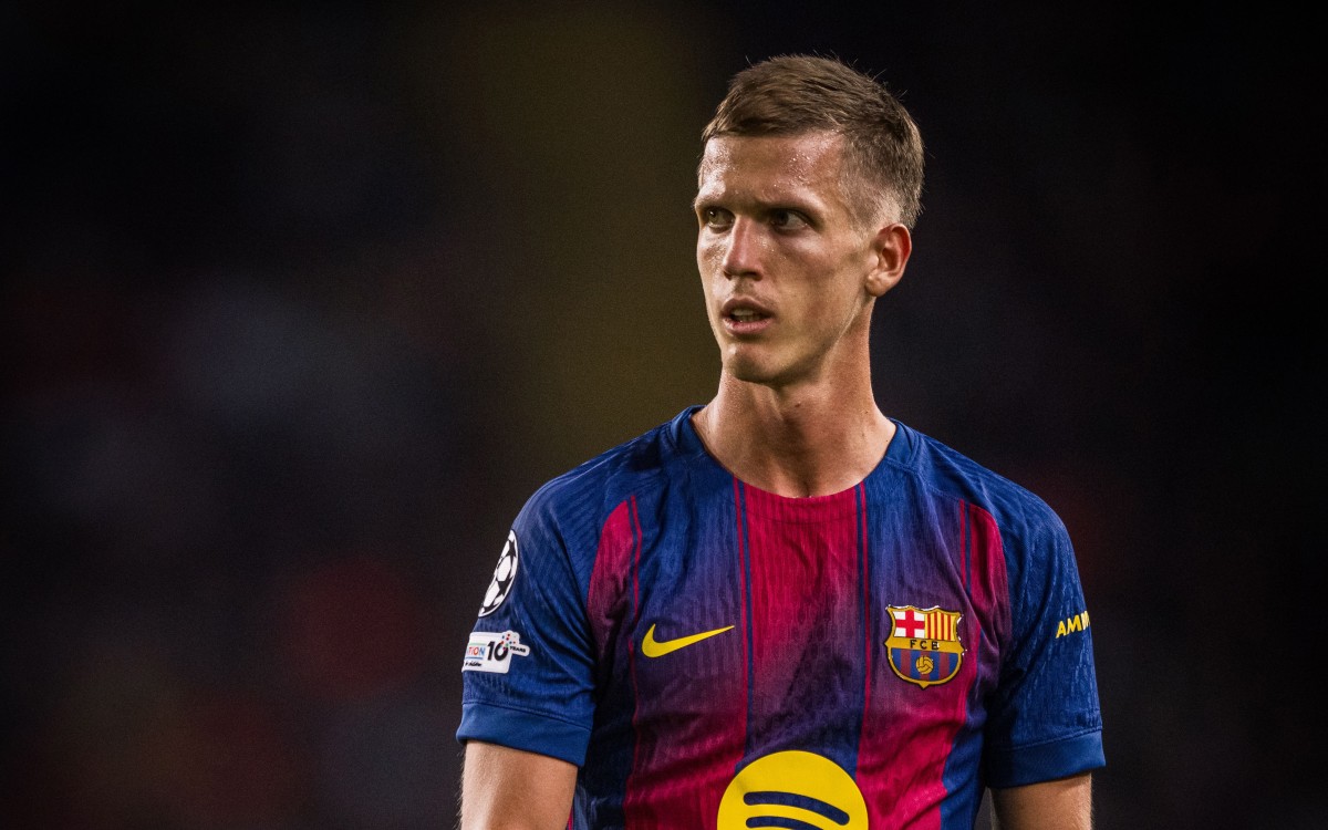 Dani Olmo cae lesionado ante el Atlético de Madrid