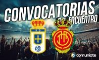 Jugadores convocados para el partido Oviedo y Mallorca. Jornada 15.
