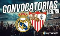 Jugadores convocados para el partido Real Madrid y Sevilla. Jornada 17. Jugadores convocados para el partido Real Madrid y Sevilla. Jornada 17.