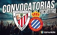 Jugadores convocados para el partido Athletic y Espanyol. Jornada 17. Jugadores convocados para el partido Athletic y Espanyol. Jornada 17.