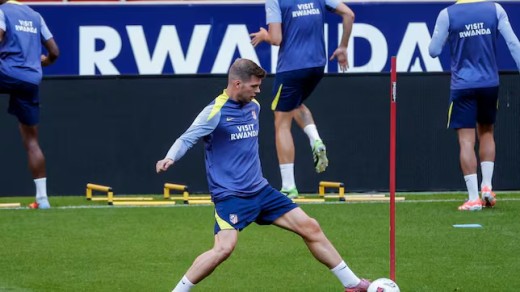 Simeone ensaya once con dos cambios pensando en el partido ante la Real Sociedad