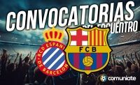 Jugadores convocados para el partido Espanyol y Barcelona. Jornada 18. Jugadores convocados para el partido Espanyol y Barcelona. Jornada 18.