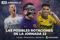 Las posibles rotaciones de Barcelona, Real Madrid, Atlético, Villarreal y Athletic tras la Champions