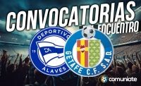 Jugadores convocados para el partido Alavés y Getafe. Jornada 23. Jugadores convocados para el partido Alavés y Getafe. Jornada 23.