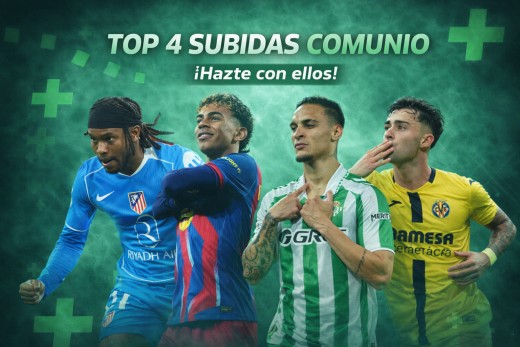 Top 4 Subidas Comunio de los últimos 7 días. Top 4 Subidas Comunio de los últimos 7 días.