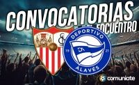Jugadores convocados para el partido Sevilla y Alavés. Jornada 24. Jugadores convocados para el partido Sevilla y Alavés. Jornada 24.