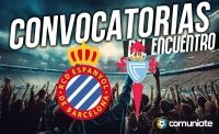Jugadores convocados para el partido Espanyol y Celta. Jornada 24. Jugadores convocados para el partido Espanyol y Celta. Jornada 24.