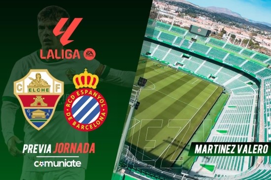 Elche - Espanyol. Previa, alineaciones probables y consejos fantasy. Jornada 26 de LaLiga.