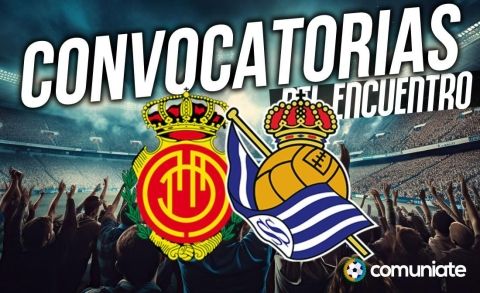 Jugadores convocados para el partido Mallorca y Real Sociedad. Jornada 26. Jugadores convocados para el partido Mallorca y Real Sociedad. Jornada 26.
