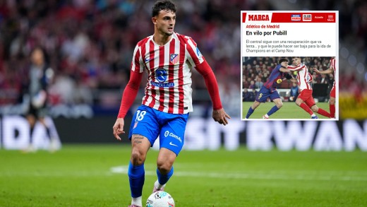 Marca descarta la presencia de Pubill ante el Barcelona
