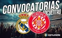 Jugadores convocados para el partido Real Madrid y Girona. Jornada 31. Jugadores convocados para el partido Real Madrid y Girona. Jornada 31.