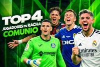 Top 4 jugadores en Racha de Comunio de las últimas 5 jornadas.