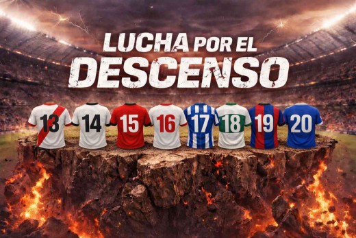 Descenso al límite: 8 equipos, un puñado de puntos… y un final de temporada de infarto