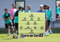 Alineación posible del Betis según el Diario de Sevilla Alineación posible del Betis según el Diario de Sevilla