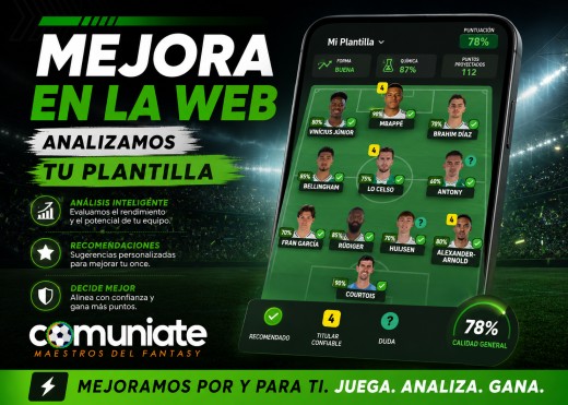 Nuevas mejoras: Búsqueda de jugadores y análisis de alineación