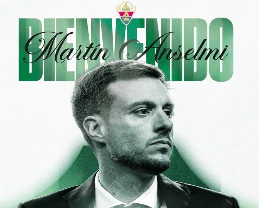 Martín Anselmi toma el mando del Elche tras la salida de Sarabia