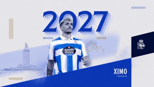 Ximo Navarro seguirá en Riazor hasta 2027