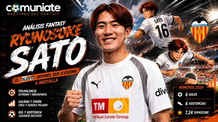 Ryunosuke Sato, el talento japonés que puede reforzar las bandas y la mediapunta del Valencia