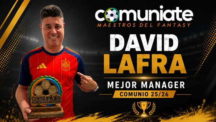 David Lafra: mejor manager Comunio 25 / 26