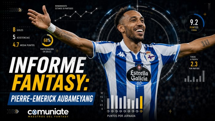 Análisis Fantasy: Aubameyang (Deportivo)