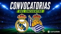 Players called up for the Real Madrid vs Real Sociedad match. Matchday 1.