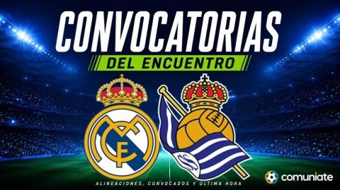 Jugadores convocados para el partido Real Madrid y Real Sociedad. Jornada 1.